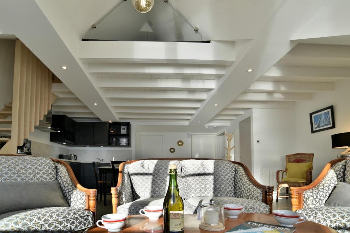 Lostra 2 - Appartement Avec Mezzanine, Front De Mer A Cancale Sur Le Port De La Houle מראה חיצוני תמונה